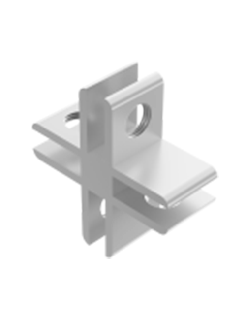 Conector Safety en X para material de 6 mm.