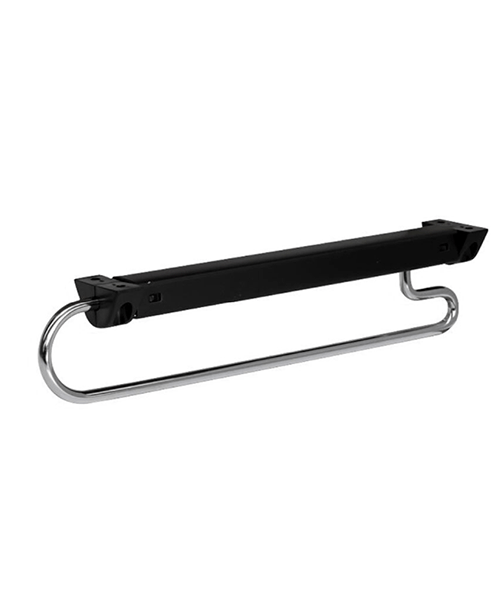Valet extraíble Jimmy para closet, extensión 240 mm. Acabado negro mate