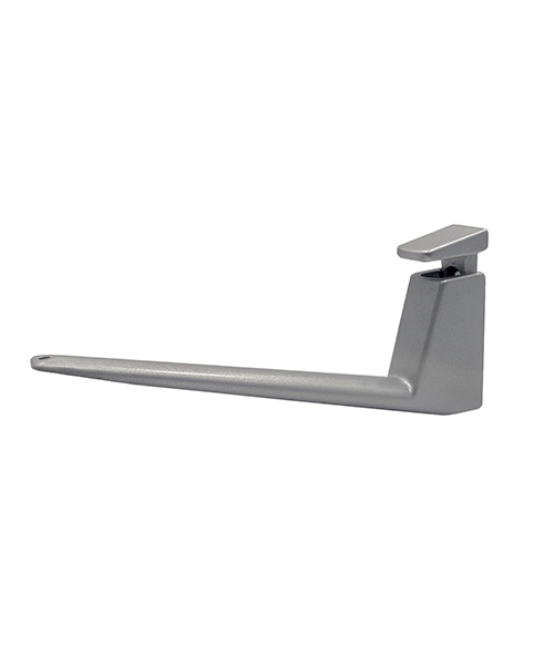 Soporte para entrepaño de 135mm plateado